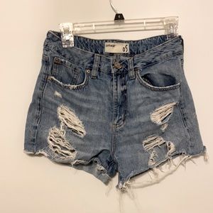 Garage jean shorts